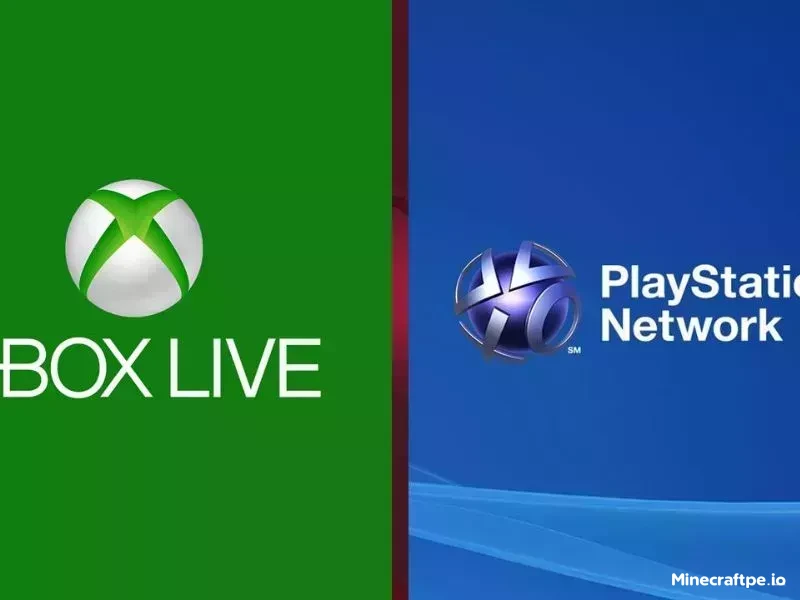 Chơi Minecraft thông qua Xbox Live hoặc PlayStation Network
