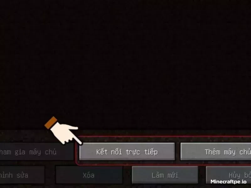 Chọn một server hiện có hoặc tạo một server mới
