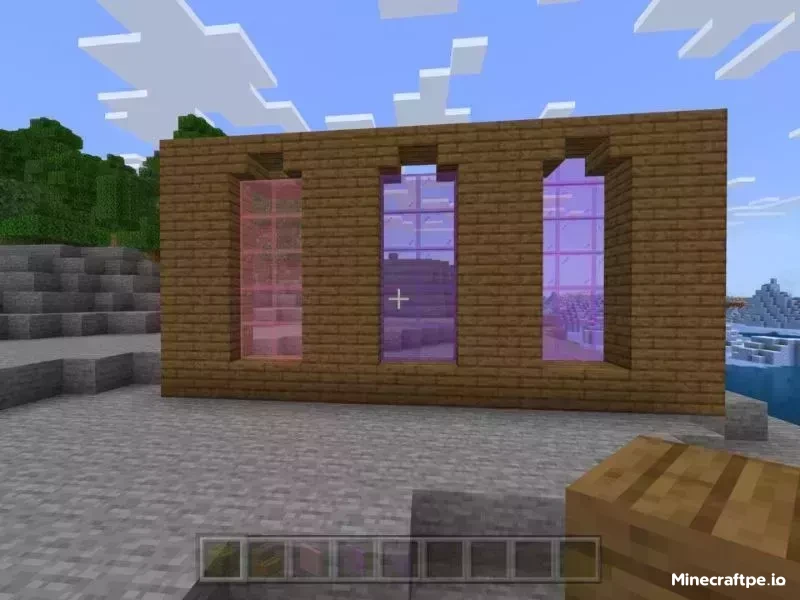 Thiết kế mái nhà và cửa sổ Minecraft