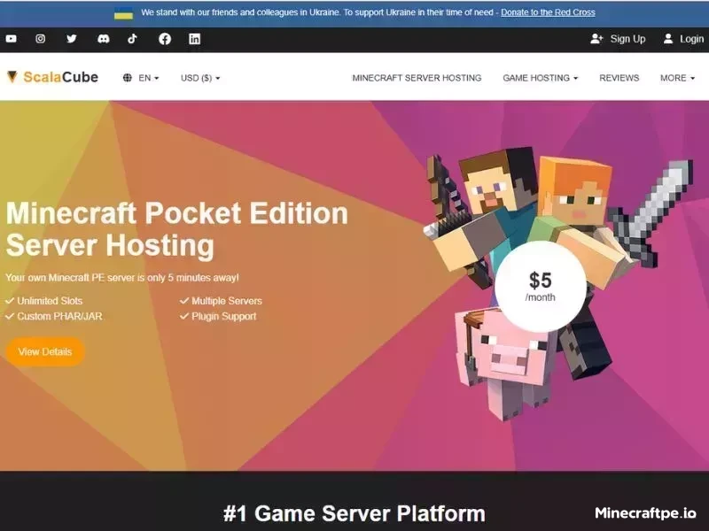 Truy cập vào website của ScalaCube và chọn gói phù hợp