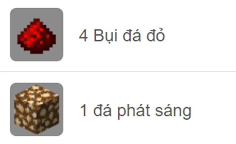 Cách sử dụng Redstone