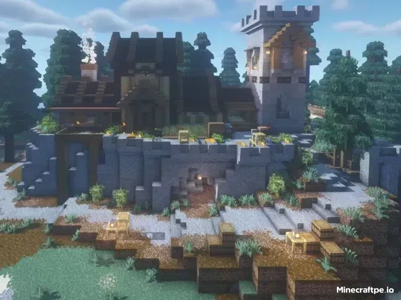 Chọn Địa Điểm Phù Hợp Xây Nhà Trong Minecraft
