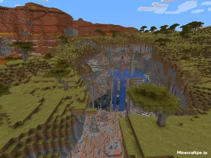 Exposed Ancient City Spawn nằm trong top Seed Minecraft đẹp nhất