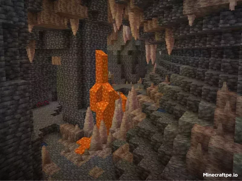 Giant Cheese Cave nằm trong top Seed Minecraft đẹp nhất