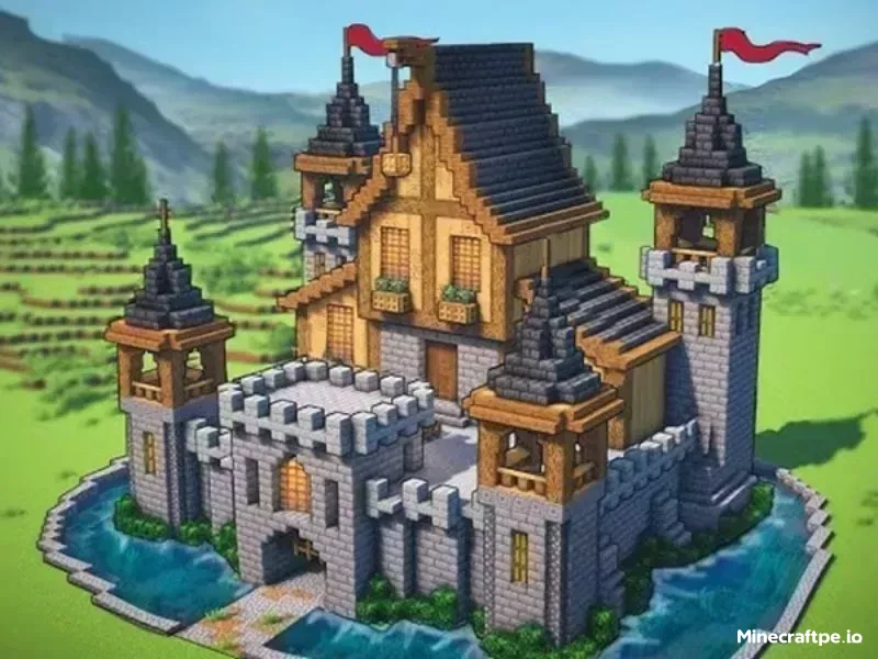 Mẫu Lâu Đài Đẹp Trong Minecraft 