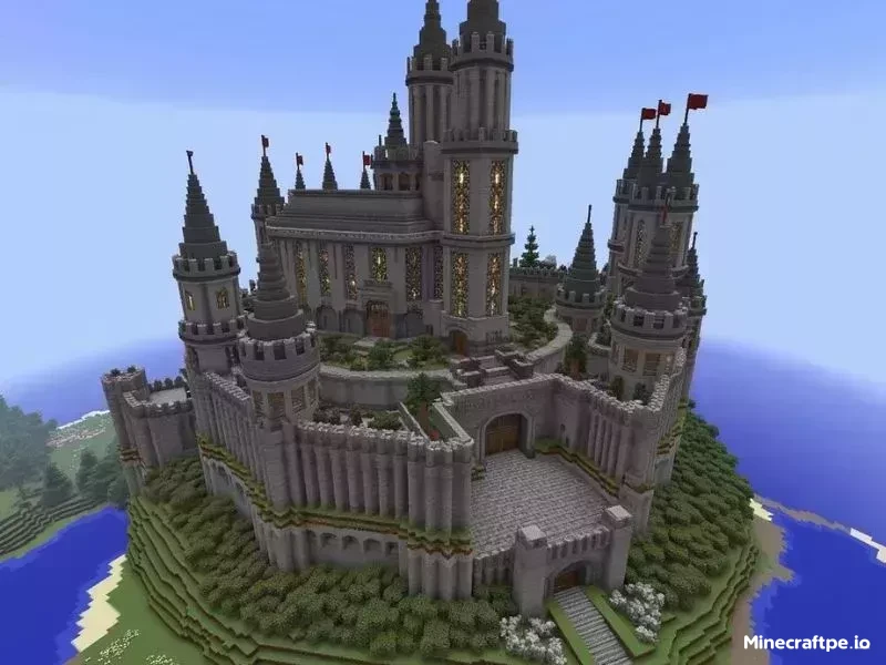 Mẫu Lâu Đài Sang Trọng Trong Minecraft 