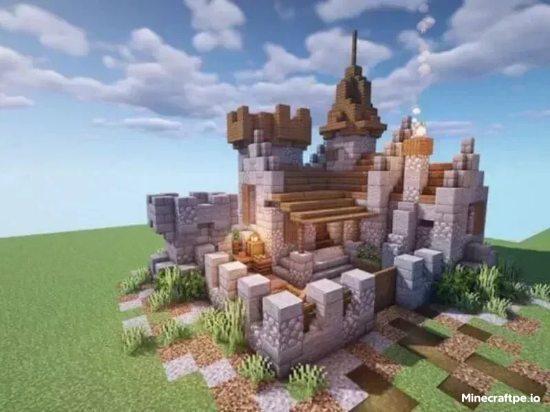 Mẫu Lâu Đài Trong Minecraft 