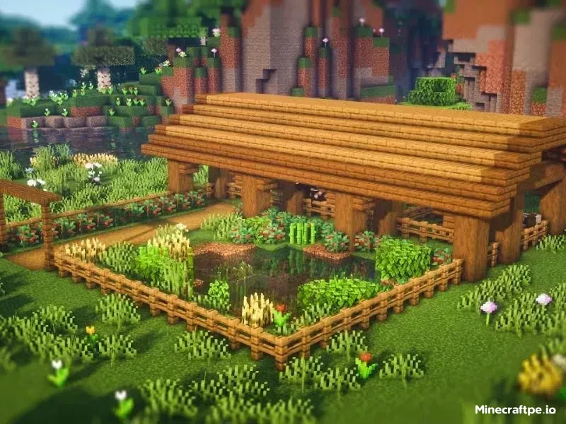 Mẫu Nhà Nông Trại Trong Minecraft 