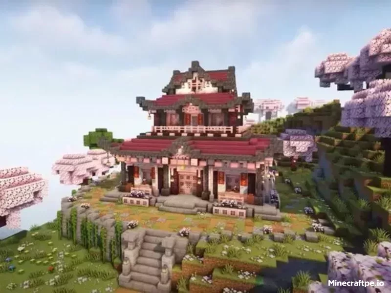 Mẫu Nhà Phong Cách Nhật Bản Trong Minecraft
