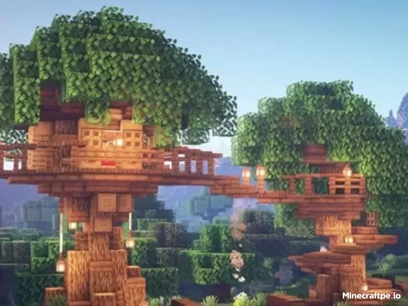 Mẫu Nhà Trên Cây Minecraft