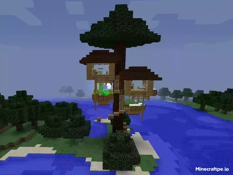 Mẫu Nhà Trên Cây Trong Minecraft An Toàn