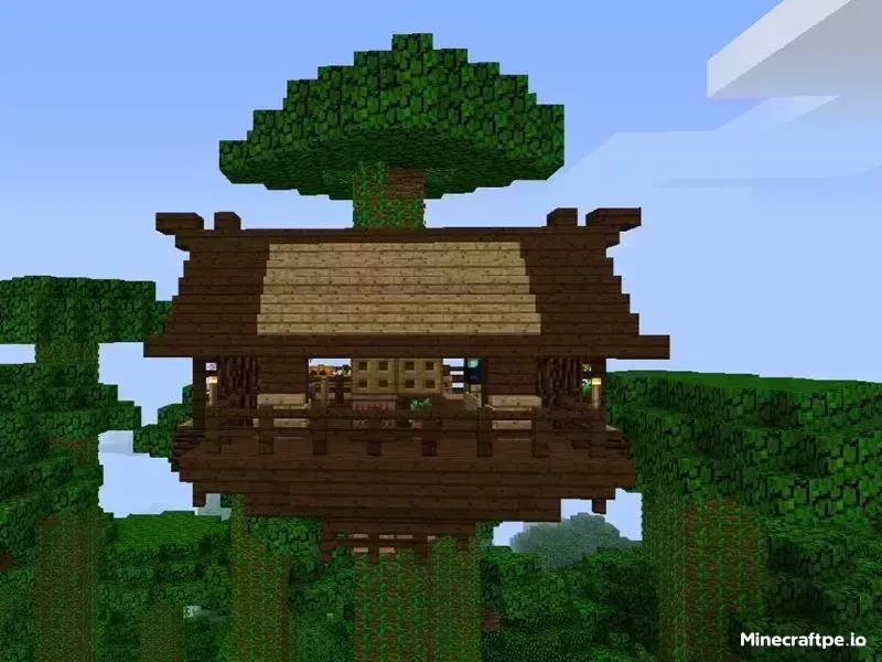 Mẫu Nhà Trên Cây Trong Minecraft Dễ Xây