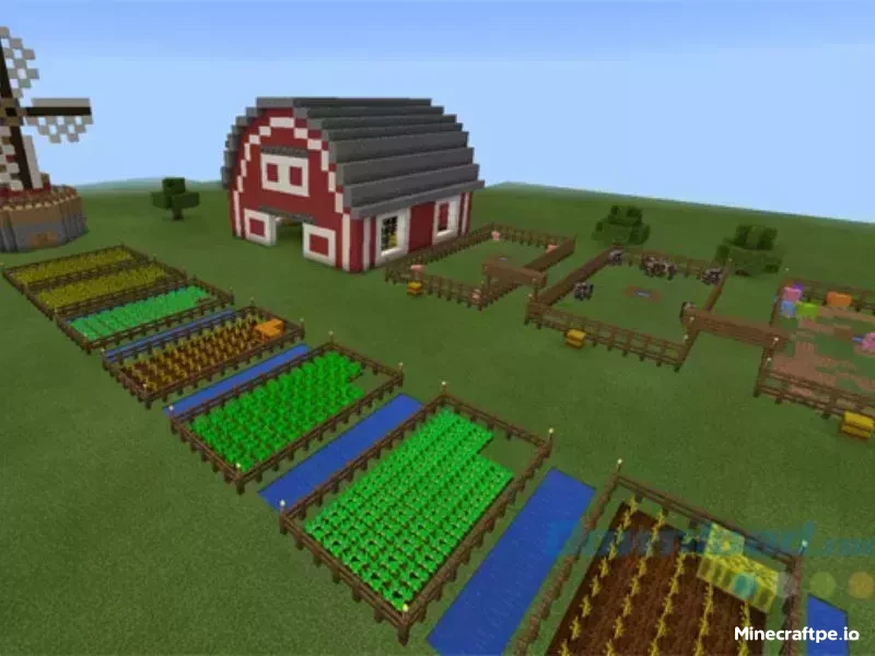 Mẫu Nhà Trong Minecraft Mô Hình Nông Trại