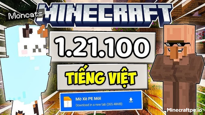 Tải Minecraft BETA 1.21.100.22 APK Tiếng Việt Miễn Phí