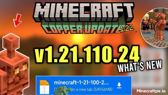 Tải Minecraft BETA 1.21.110.24 APK Tiếng Việt Miễn Phí