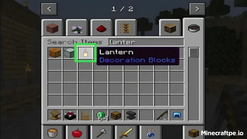 Nhận đèn lồng từ menu sáng tạo