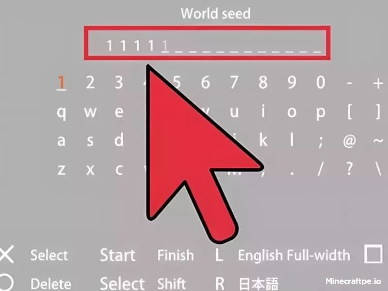 Nhập Seed Map Minecraft