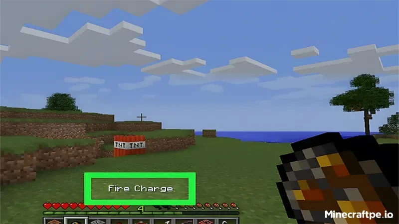 Sử dụng cầu lửa (fire charge)