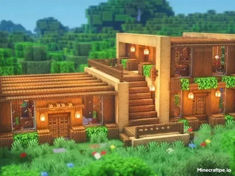 Xây Nhà Trong Minecraft Giúp Lưu Trữ Vật Phẩm